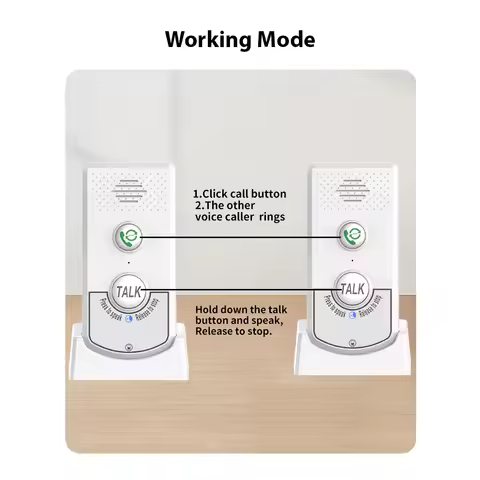 2 Pack H8-2T Intercoms Wireless for Home Voice Caller Home Ultra Long Distance Portable Wireless Voi