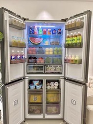 🔥全新家用大雪櫃四門冰箱 大容量雙變頻無雙十字門 嵌入式雪櫃refrigerator🔥