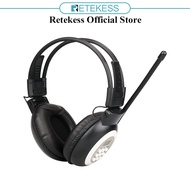 Retekess TR101 FM Radio Stereo, Portable Personal FM Radio Earmuffs, Digital FM Radio for Mowing, Wa