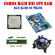 Main Combo H61 I3 Chip + 4GB Ram + Fan Motherboard Gigabyte Motherboard Combo CPU Combo