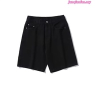 RAW DENIM JORTS BLACK KAREEM MOODDAY PROJECT