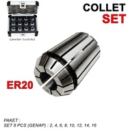 Collet Package ER 20 Arbor Chuck ER20 Milling Adapter Endmill CNC
