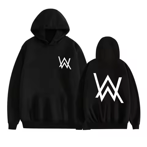 2025 New Autumn/Winter Style Durable and Comfortable Alan Walker DJ Printed Campus Style Casual Hood