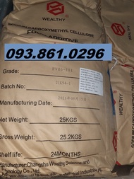 Bao 25kg CMC - Chất tạo sệt cho thực phẩm_Sodium Carboxymethyl Cellulose