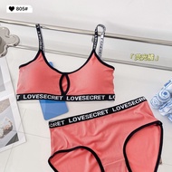 LF BRA SET BRALETTE BH CD LOVE SECRET WANITA SET PAKAIAN DALAM BRA BH SPORT GYM BR721B328