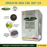 Himalayan Brew Earl Grey (25 tea bags) รสเบา เอิร์ล เกรย์ ชนิดซอง แพ็ค 25 ซอง (low caffeine) Kangra Tea
