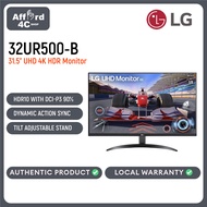 LG 32UR500-B 31.5 inch UltraHD Monitor 4K, HDR10 with DCI-P3 90% (Typ.) AMD FreeSync, Dynamic Action