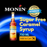 Monin Sugar-Free Caramel Syrup 700mL  – Indulge Guilt-Free with Rich Caramel Flavor! Perfect for Cof