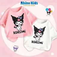 AK103 - RHINO KIDS girls' t-shirt new model 2025, short-sleeved t-shirt with cute KUROMI print for c