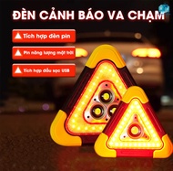 Đèn Cảnh Báo Dừng Đỗ Xe ÔTô Khẩn Cấp Đèn Cảnh Báo Tam Giác Đa Năng Kiêm Pin Sạc Dự Phòng