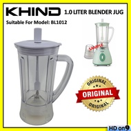 *ORIGINAL* Khind 1.0 Litre Blender Jug Only For Model BL1012