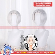 Sale Wig Cosplay Anime Tokyo Revengers : Izana Kurokawa Tanjiku Silver