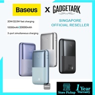 [SG] Baseus Bipow Pro Digital Display Fast Charge Power Bank 10000mAh / 20000mAh 22.5W with Cable | Portable Power Bank