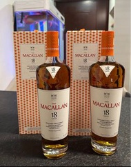 Macallan 18 Colour Collection Whiskey 700ml 🟠⚪️存貨2支 / $6600⚪️🟠 機場版