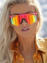 1入Rockbros自行車太陽眼鏡戶外運動太陽眼鏡男女適用（適用於山地自行車騎行，跑步，街頭）