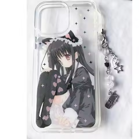 Cartoon Girl Warrior Phone Case For IPhone 16 15 14 13 12 11 Pro XS Max 7 8 Plus Creative Cover Case