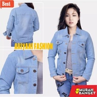 Hijaber JACKET WOMEN'S JACKET BIONDY JEANS JACKET CROP DENIM GIRLS JACKET CEWE JINS Original