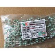 Green Lacquer Unique Long Feet CT-63V-101-K 100P 50V Unique Capacitor 500 Pcs/Pack = 19 Yuan