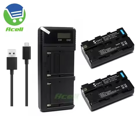 NP-F550/F570 2200mAh Battery for Godox GM55 GM6S GM7S Ultra Bright Camera Monitor
