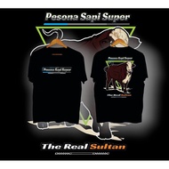 Super the real sultan cow charm t-shirt cow image t-shirt