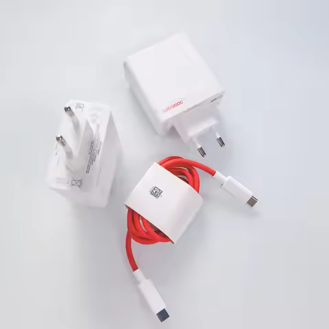 For OnePlus SUPERVOOC 100W EU Charger Dual Ports Power Adapter USB A C Fast Charger For 1+12 12R 11 
