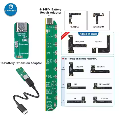 JC Battery Repair Flex Cable JCID V1SE V1S PRO Battery Tag on Flex Cable for iPhone SE 11 -15 17PM B