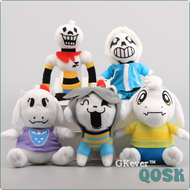 [QOSK] 5 Styles Undertale ของเล่นตุ๊กตา Sans Asriel Toriel Temmie โครงกระดูกพวงกุญแจนุ่มนิ่มตุ๊กตาจี