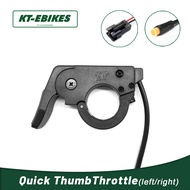Quick Thumb Throttle Electric Bicycle Part &amp; Accessories Scooter Bike Throttle Ebike 3 Pin Waterproof SM Connector