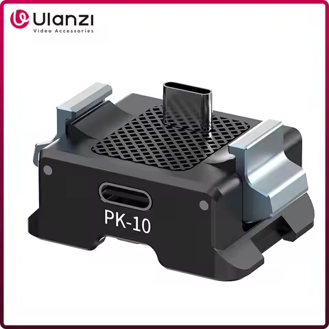 Ulanzi PK-10 Pocket 3 Expansion Adapter for DJI Osmo Pocket 3 with 1/4'' Hole for Tripod Vlog Record