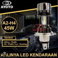 Lampu Utama Led Motor H4 Hs1 M4A Scoopy Fi Vixion Cb 150 Cbr 250 Byson