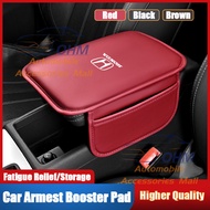 Honda Car Armrest Pad For Honda City Jazz Beat Civic Accord HRV CRV Accessories PU Leather Auto Center Console Storage Cushion Protector