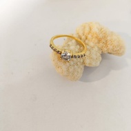 Gold soultire ring 925 SILVER