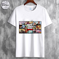 GTA6 Game round Neck Short Sleeve T-Shirt Pure Cotton Summer Style Student Fashion Breathable Loose 