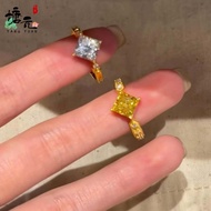 Flashing Star Ring Women's Diamond Egg Face Women's Ring Ring