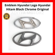 Hyundai Emblem Hyundai Logo Black Chrome Original