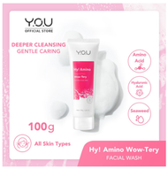 YOU Hy! Amino Facial Wash Oil Control Sabun Cuci Muka YOU Hydrating Brightening Anti-Acne Acneplus S