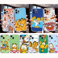 Transparent Case For iPhone 7 8 Plus 11 Pro Max MJ17 Cartoon Garfield