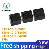 . 5Pcs 833H-1C-C-5VDC 833H-1C-C-12VDC 833H-1C-C-24VDC 833H-1C-C- 5VDC 12VDC 24VDC 5Pin In Stock Whol