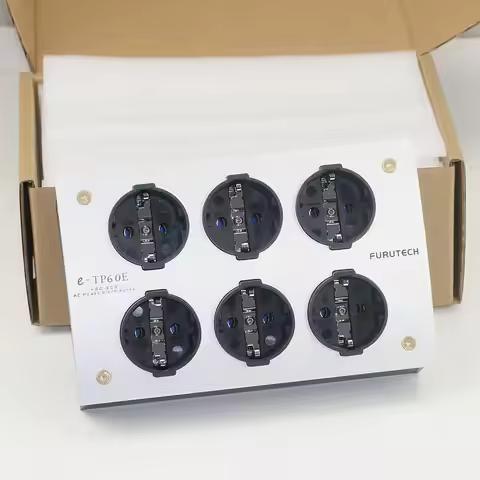 Classic Japanese Furutech e-TP60 six position power strip plug HiFi audio socket aluminum alloy filt