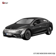 Maisto Tỉ Lệ 1:27 Đen 2022 Mercedes-Benz EQS Hợp Kim Hình Xe Ô Tô Đúc Chính Xác Sưu Tập Đồ Chơi Cho 