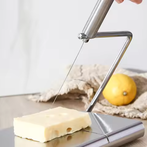 Stainless Steel Cheese Slicer with Scale, Cheese, Cheese, Sausage, Ham Slicer, Butter Cutting and Di