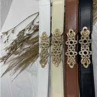 Woman Fashion Belt Flower Design Belt Hook Type Dress Belt Versatile Woman Belt M5-5