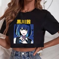 Oshi No Ko crop top girl funny gyaru meme korean fashion tshirt emo gyaru scene