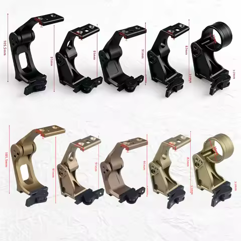 2.26in 2.91in Fast Riser Scope Sight Mount Folding Unity Mount for Tactical G33 G43 G45 Sight Fixed 