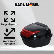 GSB Box Motor Motorcycle Givi Top helmet Box Trunk 47L Motorsikal Kotak motorcycle accessories Storage box waterproof