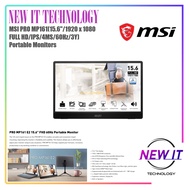 MSI PRO MP161 E2(15.6''/1920 x 1080FHD/IPS/4MS/60Hz/3Y)Light,Slim Built-In Speaker,Mini Hdmix1,Type-