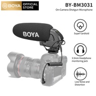 BOYA กล้องคอนเดนเซอร์ไมโครโฟน BY-BM3031 &amp; BY-BM3032 &amp; BY-BM3051S สำหรับ DSLR Nikon Canon กล้องวิดีโอ3.5มม. แจ็คไมค์สำหรับถ่ายทอดสดบันทึกเสียงสตูดิโอวิดีโอสัมภาษณ์