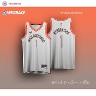 【 Free customization 】2024CE SPURS HG BASKETBALL CONCEPT JERSEY TIGERS FULL SUBLIMATION JERSEY