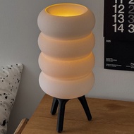 Mega Bagel table lamp EmberLit. โคมไฟตั้งโต๊ะ เมก้า-เบเกิ้ล Mid-century Lamp