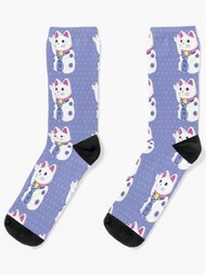 攞你命3000多功能超級割和青招財貓 襪子 針織圓襪 The Ultimate Fortune Lucky Cat "Turbo Wealth 3000!" Socks Japanese Lucky 